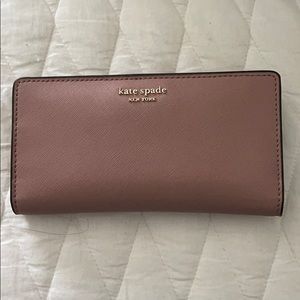 Kate spade wallet dark pink/purple